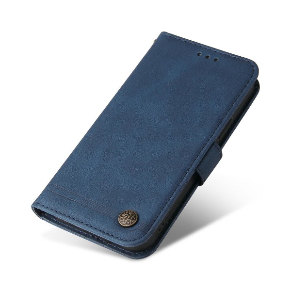 Case För Iphone 13 Pro Max Plånbok Flip Pu Cover Magnetstängning Flip Case Handväska stil med case Blå A