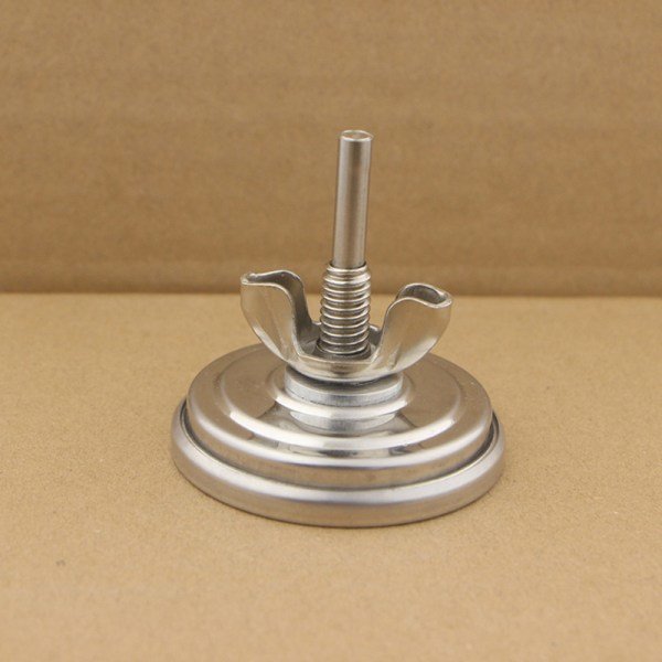 Ugnstermometer i rustfritt stål BBQ Bimetallisk Dual Gage 700 Silver one size