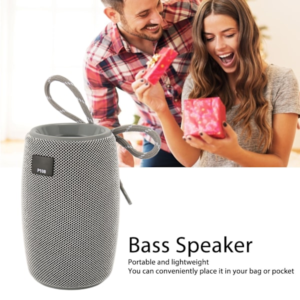 Trådløs Bluetooth-højttaler Lound Stereo Sound Bærbar Subwoofer Bas Højttaler til Hjemmefest Spil