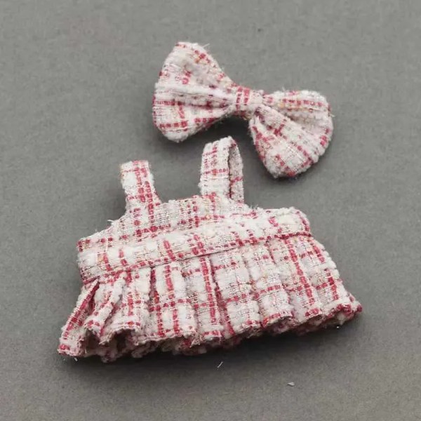 17CM Labubu Klær Dukketøy Antrekk Tilbehør Designer Kjolesett DIY Mini Dukketøy Jentegave T250313.Ca