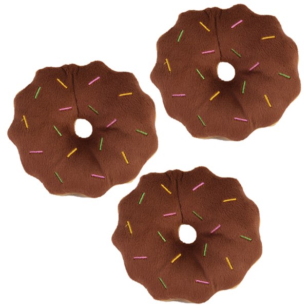 3st Donut plysch katt Kattmynta leksak kattunge Interaktiv kudde Katt