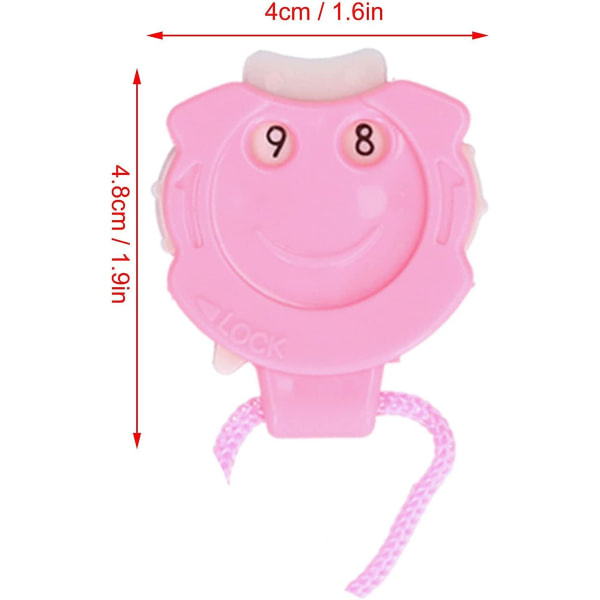 3 st stickräknare, radräknare, stickmaskräknare, virkmaskmärke, rosa