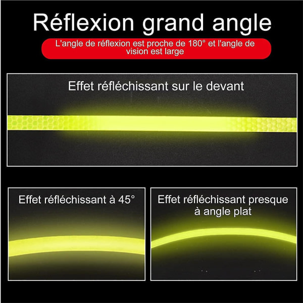 Självhäftande reflextejp 5 rullar självhäftande reflextejp 40 meter reflextejp Säkerhetsvarning Synlighet Reflextejp för bilmotorcykel B Flerfärgad