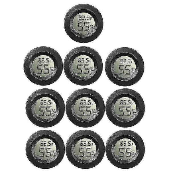 10-pack Mini Hygrometer Termometer Digital LCD-skärm För Växthus Barnrum Reptil Inkubator_tfrf