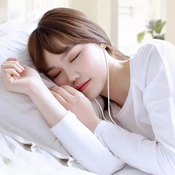 USB-C headset in-ear hovedtelefoner søvnlydisolering - Sort