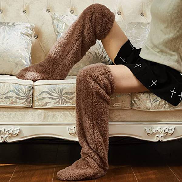 Snuggs Myke Strømper Lange Kne-Høye Snuggle Paws Høye Strømper Brown