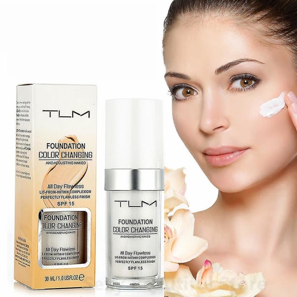 Tlm 30ml Color Changing Foundation Makeup Base Liquid Cover 1PC
