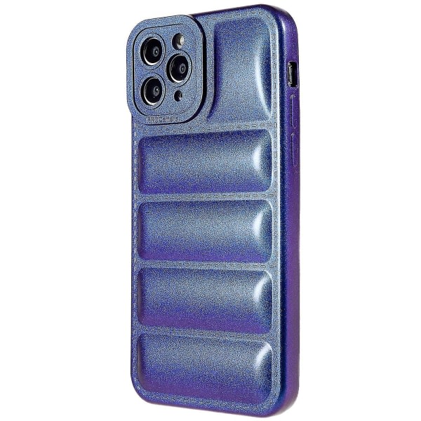 Elektroplätering Stötsäkert case till Iphone 11 Pro 5,8 tms puhelinfodral med exakt cover anti-scratch Anti-dropp Tpu-skal - Blå null none