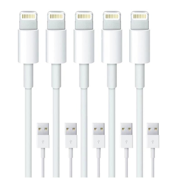 5-pack 1M -Lightning laddare iPhone Xs/ Max/X/8/7/6/5SE/5S iOS12 zdq