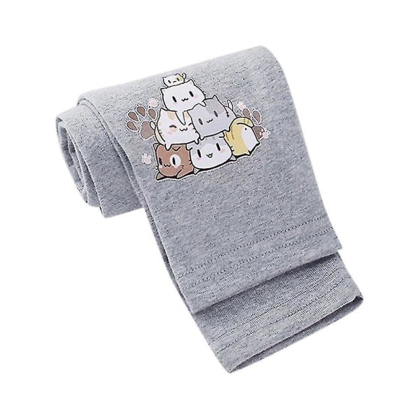 2-12 år Flickor Unicorn Tryckta Skinny Leggings Byxor Grå Grey