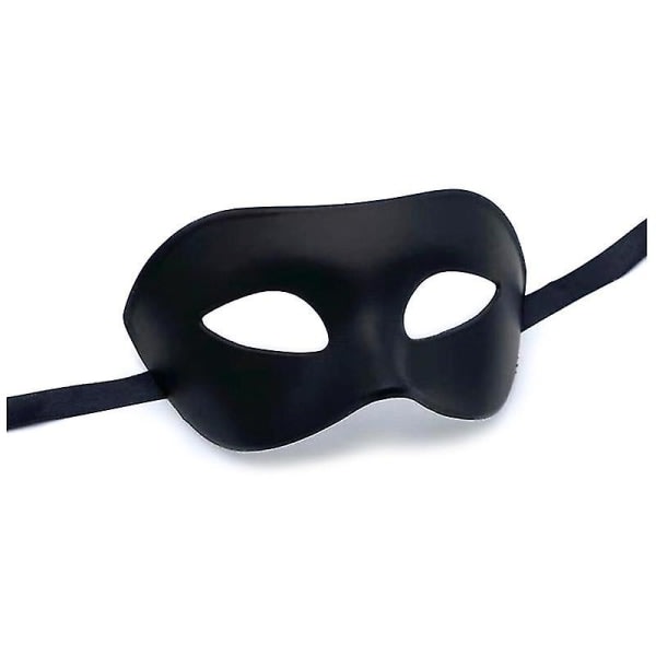 CDQ Svart klassisk venetiansk maske, maskeraddräktmaske for menn Party Ball Halloween Mask