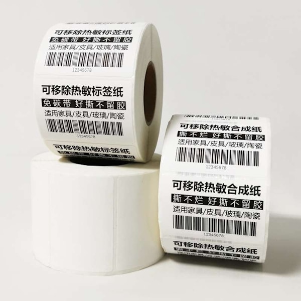 1000 stk Hvite Selvklebende Etiketter, Organiser & Skape Orden White Vit