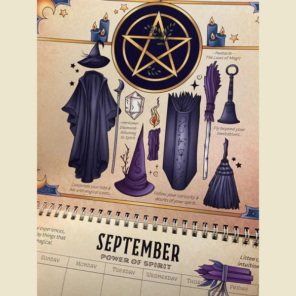 2024 Kalender f?r en magisk v?ggkalender Praktisk magic f?r E 1 onesize