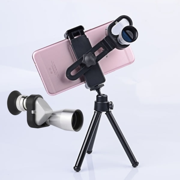 8x20 HD Nattesyn Mini Lomme Zoom Monokulær Udendørs Teleskop Sort