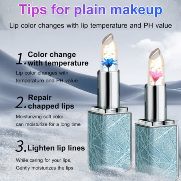 Moisturizer Changing Waterproof Balm Magisk Fargetemperatur Lip blue fairy 3,8g