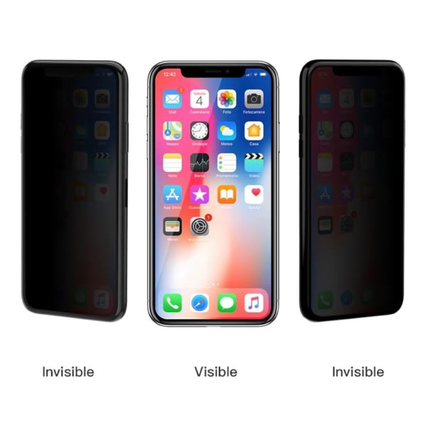 iPhone 11 / iPhone XR - Heltäckande hærdet glas med anti-spy