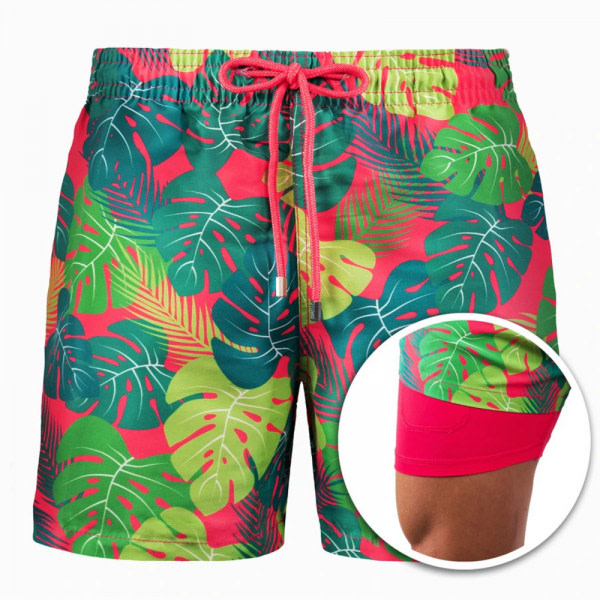 Badbyxor för män Simshorts Board Shorts Quick Dry Beach Shorts-DK6009 zdq