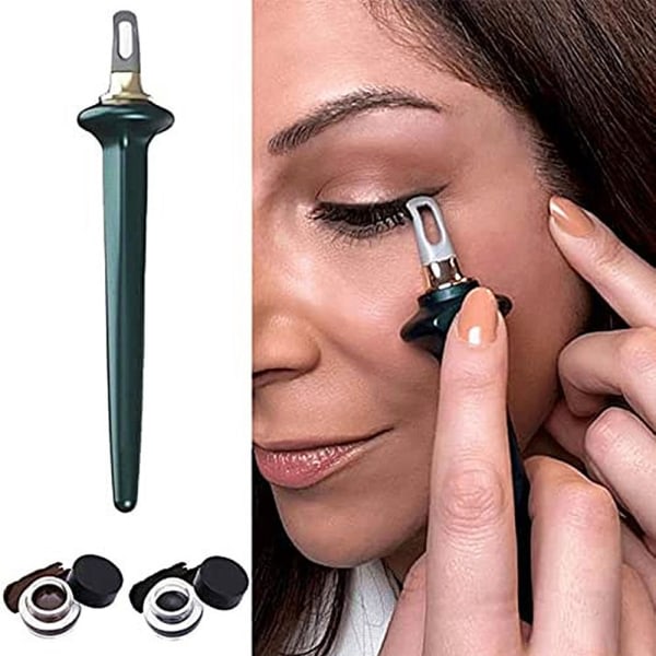 Eyeliner Guide Tools Gjenbrukbar silikonbørste No-Skip&2 *Crème Green