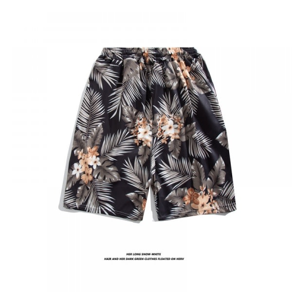 Strandshorts med fargeglada print for män Hot Summer Badbyxor Sport löparbaddräkter med mesh -DK7012 zdq