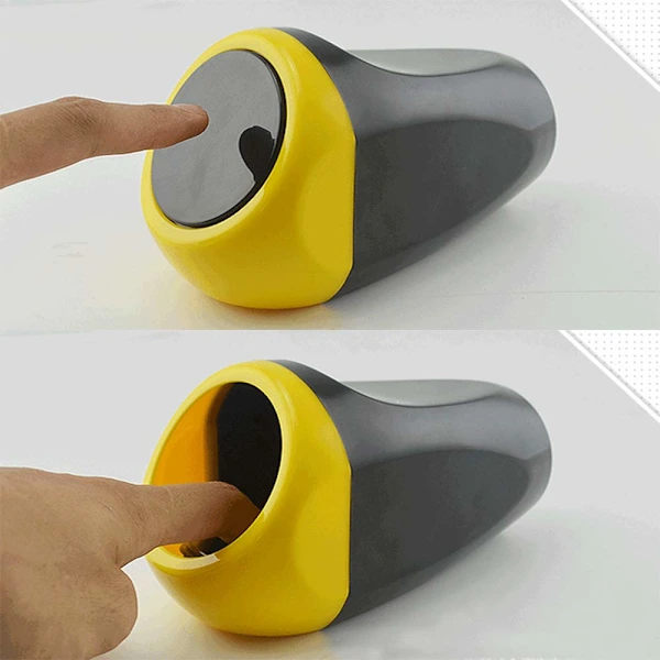 2 Pcs Car Trash Can Mini Dustbin Waste Bin Waste