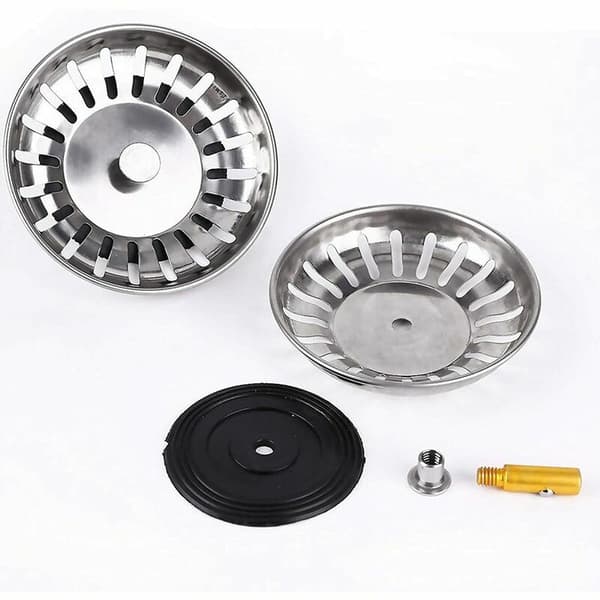 Kitchen Sink Strainer, 8cm Stainless Steel Drain Strainer Stopper, Drain Protector, Sink Strainer for Kitchen and Bathroom