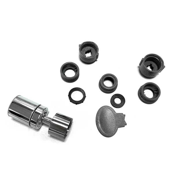 Rotatable Faucet Extender with Dual Spray Nozzles