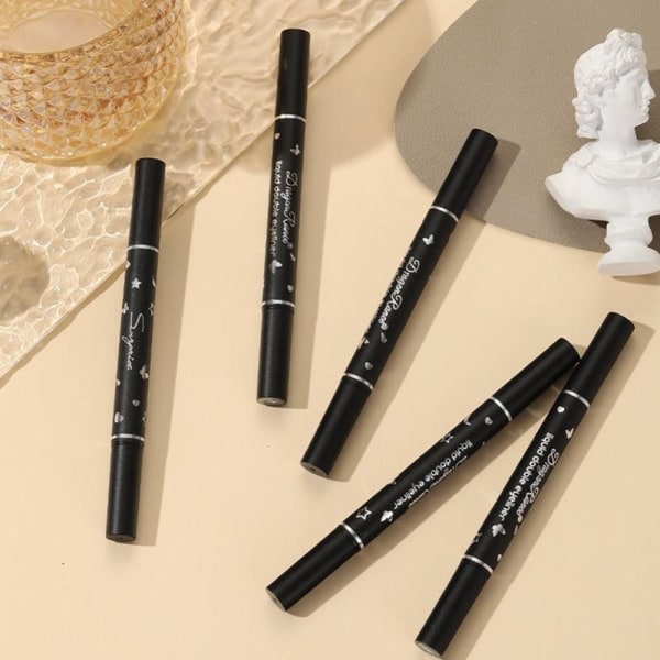 2ST Vingede Eyeliner Stempler Sort Seal Eyeliner Pen 03 03 03