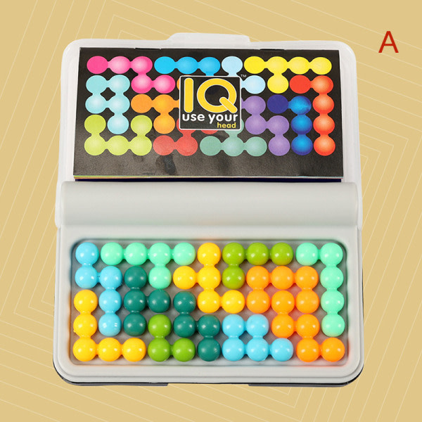 Utfordringer IQ 3D Puslespill Klassisk Pyramide Plate Pearl Logisk Min Hvit A