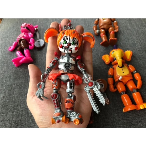 6 stk/sett Five Nights at Freddy's Action Figures Leksaker FNAF