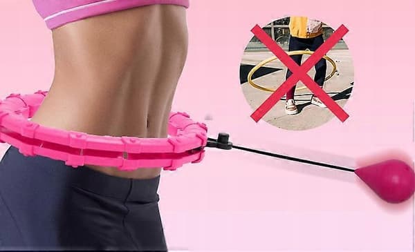 Hula Hoop Med Bollar Ring 120 Cm Rosa