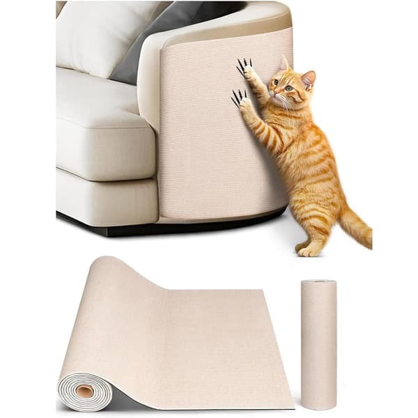 Selvklebende Kloreplate for Katt 40x200 cm – Veggbeskyttelse, Sofabeskyttelse, Hjørnebeskyttelse, DIY Kloreplate, Katteklorematte_TF_TF
