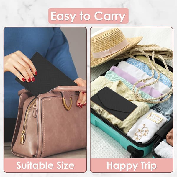 Rejsesmykkeorganizer - Sammenfoldelig - 43 x 23 cm - Sort