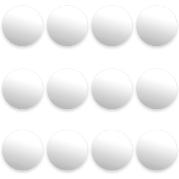 CDQ 12-pack släta vita fotbollar för standardfotbollsbord