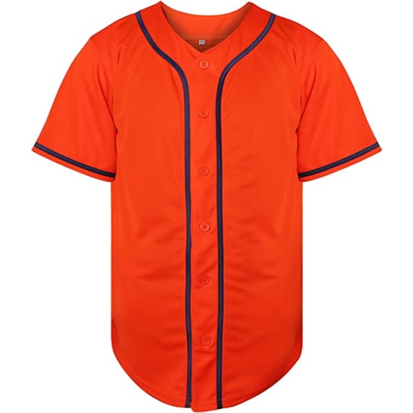 Enfärgad Hip Hop Hip Hop Baseball Uniformer Knappskjortor Urheilupuku Herr Damtröjor röd —XXXL zdq