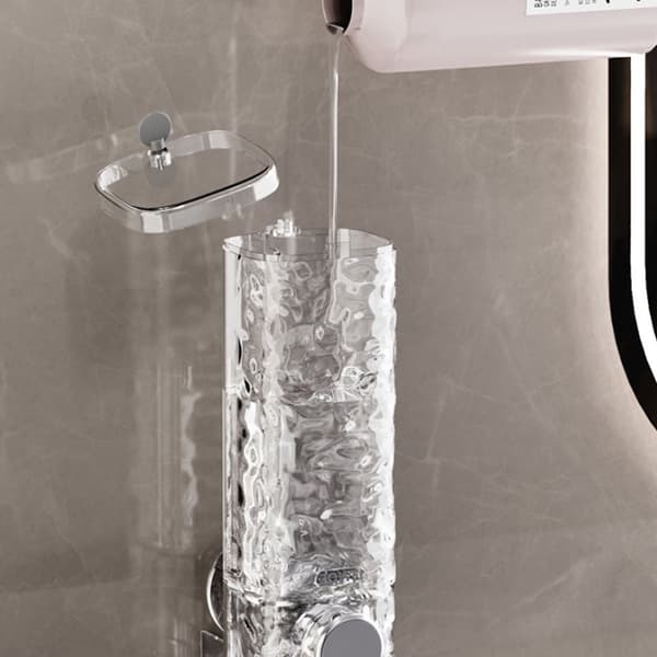 2 - stykker - 450 - ml - 22 - 5 - 9 - 7 - 4 - cm - Vægmonteret - sæbedispenser - hul - Håndsæbedispenser - med - Hotelshampoo