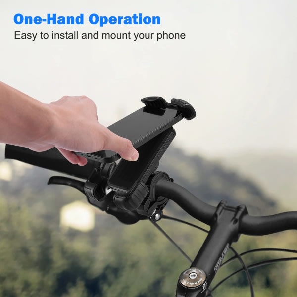 CDQ Cykeltelefonhållare enhandsmanövrering 360 graders rotasjonCDQ
