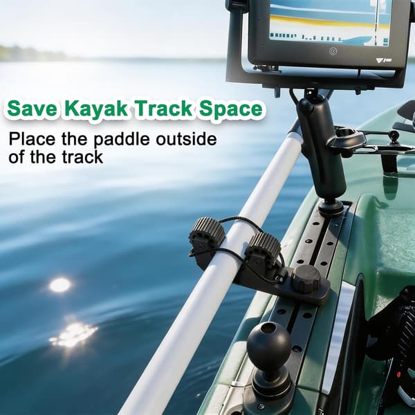 Kajakkpadleholder - spor feste - for padlefiskegarn