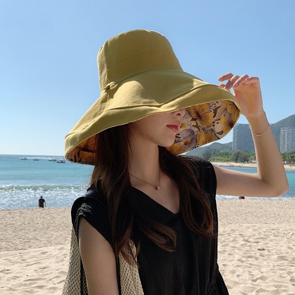 Kvinnors solskyddshätt Bucket Hats KHAKI Khaki