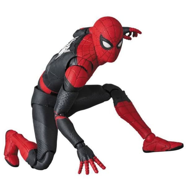 Spider-Man PVC Actionfigur Stasjonær bil dekorativ pynt Samleobjektgave til fans MAFEX 113 Spiderman
