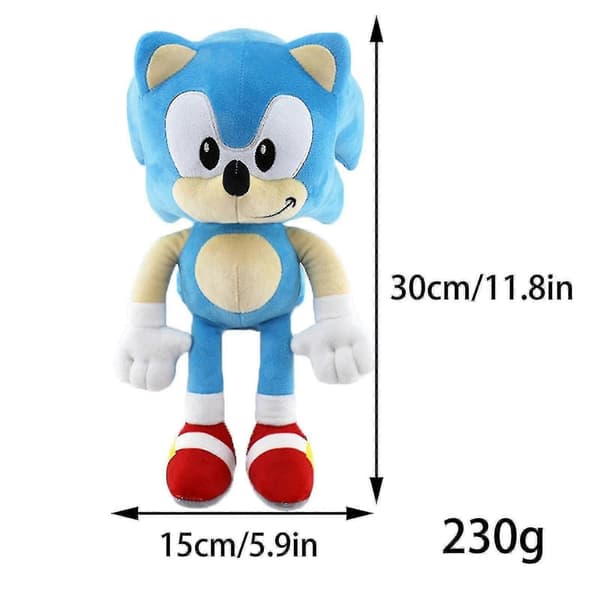 11,8 \" Super Sonic Plyschleksak Mjukt Gosedjur Barn Docka Present-i_tfrf