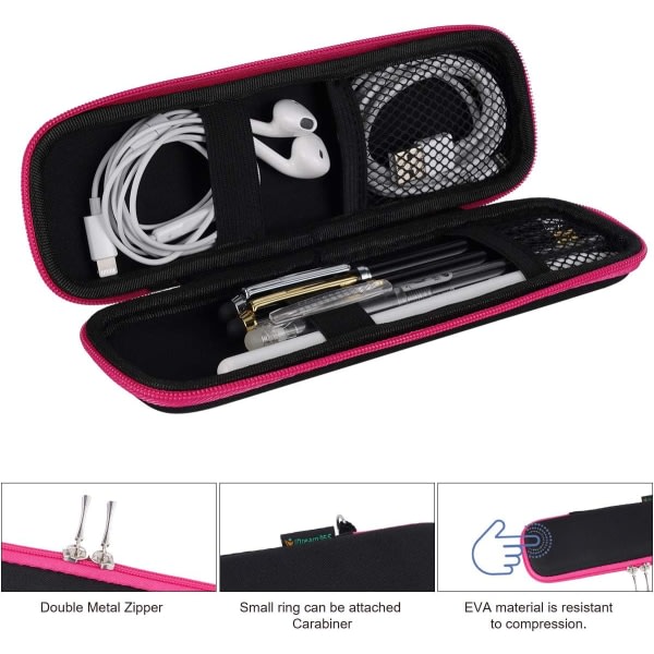 Apple Case -Hårt skal Apple Pennhållare-Slim Black/Hot Pink Pencil Case CDQ