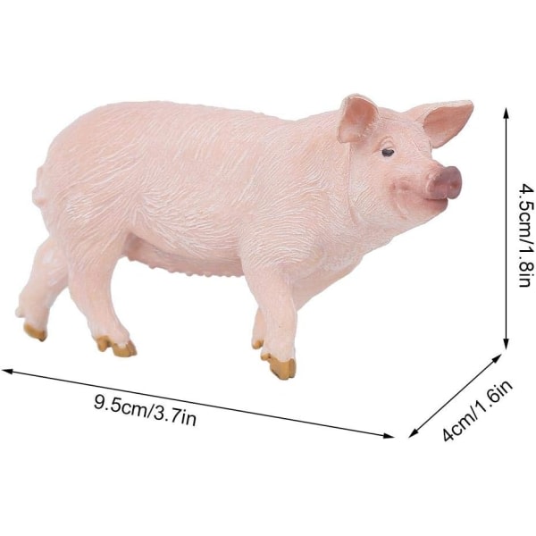 CDQ Gris Figurleksak Simuling Djurleksakssamling Grisleksaksmodell för hemtillbehörsinredning