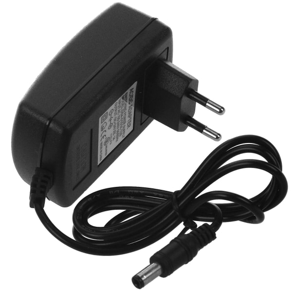Dc 24v 1a AC-adapteri Power för ljus CCTV-kamera 2,1 mm X 5,5 mm Eu musta ei mitään