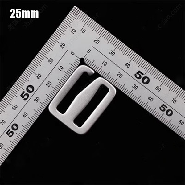 1 st Metall Steglås Slider Justeringsspännen 25MM 25mm