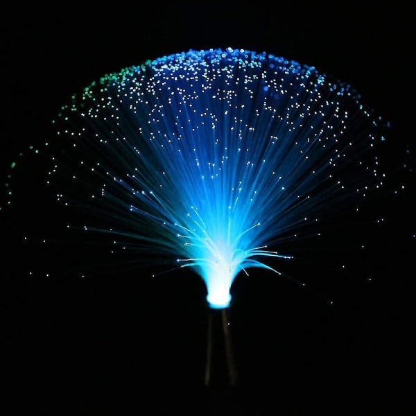 Led flerfarvet skiftende fiberlys Farverigt skiftende fiberoptisk springvand Festlys Natlys Lampe beroligende lampe Julegave