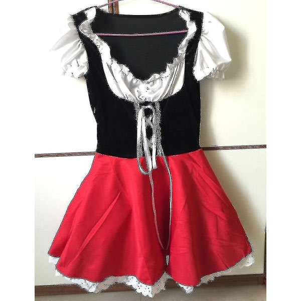Xs-6xl Deluxe Voksen Rødhette Kostyme Med Cape Kvinner Forkledning Halloween Fest Prinsesse Fancy Dress_y M-Rødhette SQBB
