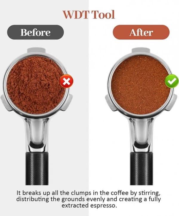 Kaffe- og espressostamper - ø 51 mm - Stamper for pressing av malt kaffe - Pressing av malt kaffe - Laget av rustfritt stål - Kaffedispenser ...