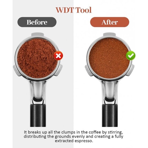 Kaffe- og espressostøder - ø 51 mm - Støder til presning af malet kaffe - Presning af malet kaffe - Fremstillet af rustfrit stål - Kaffedispenser ...