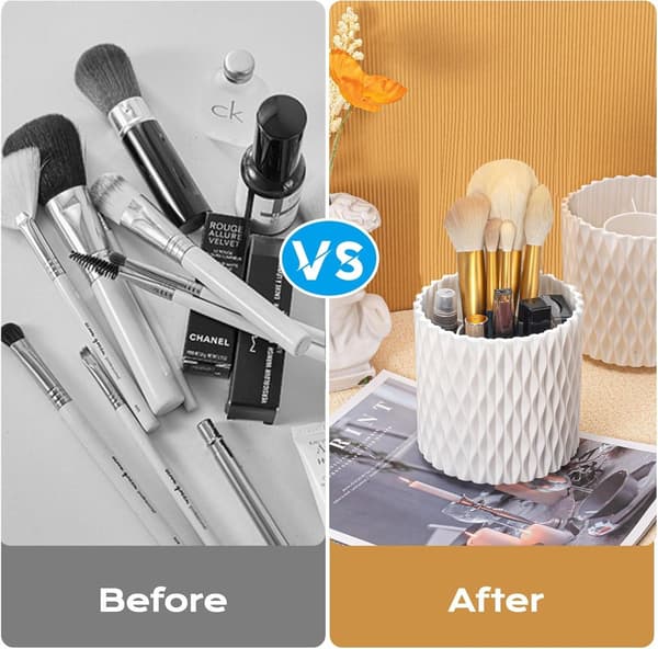 Cosmetic Storage Box - Rotating Pen Holder - 12*12*12CM - Bathroom Storage Box