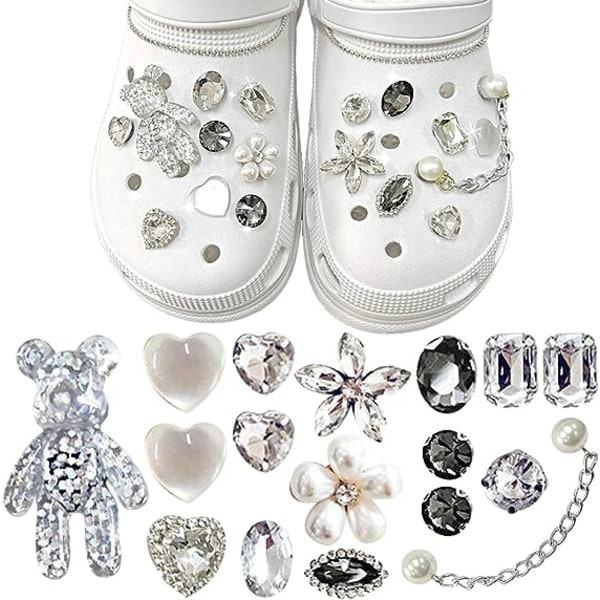 17st Skoberlocker i sølv til Croc Charms, Clog Dekoration Bil